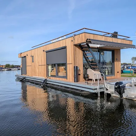 Surla House Boat Tikwa Unique Waterfront At Kagerplassen * Warmond